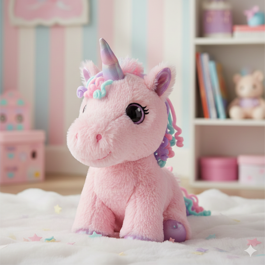 Unicórnio Mágico de Pelúcia